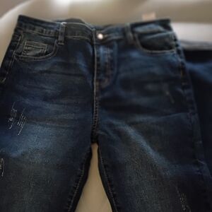SHEIN Kids Dark Blue Jeans